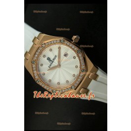Audemars Piguet Royal Oak Reproduction Montre Quartz pour Femme avec Boitier en Or Rose