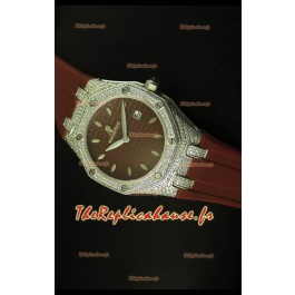 Montre Rotal Oak Audemars Piguet pour femmes marron 