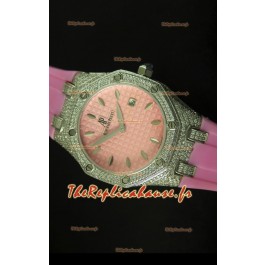 Montre Rotal Oak Audemars Piguet pour femmes rose 