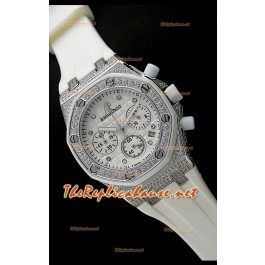 Audemars Piguet Royal Oak Femmes Chronograph Montre Suisse Quartz en Acier Inoxydable