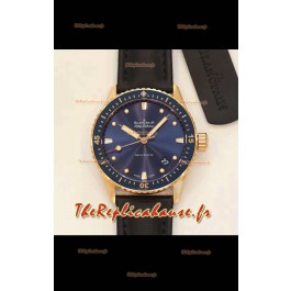 Montre Blancpain Fifty Fathoms BATHYSCAPHE Edition Or Rose Réplique Suisse 1:1 