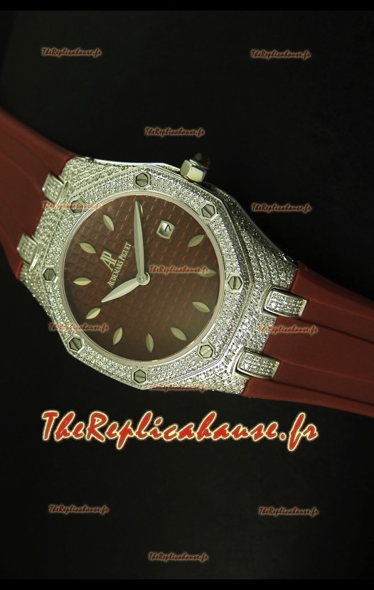 Montre Rotal Oak Audemars Piguet pour femmes marron 