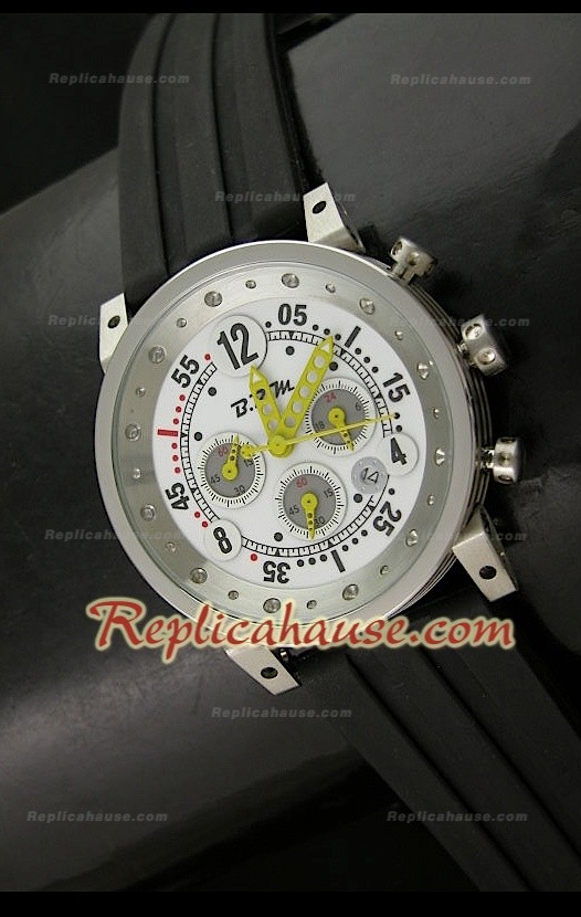 B.R.M V Series Montre avec Bracelet en Caoutchouc