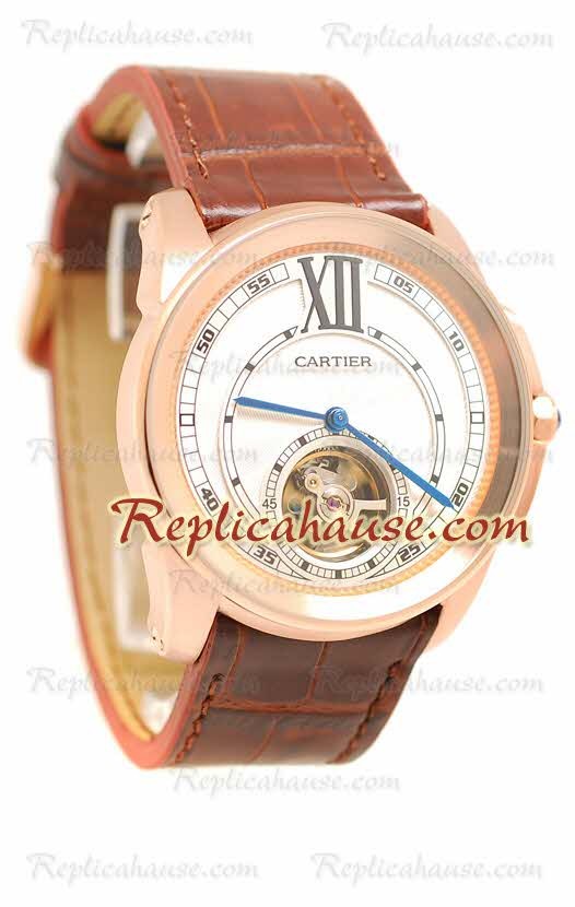 Calibre de Cartier Flying Tourbillon Montre Replique
