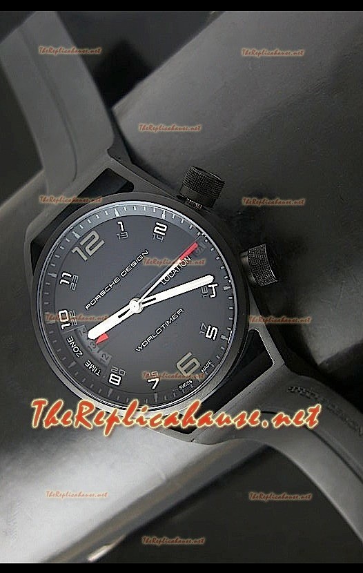 Porsche Design Worldtimer P6750 Swiss Montre avec Boîtier PVD