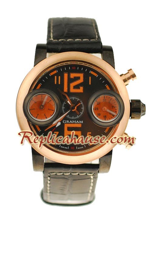 Graham Swordfish Pink d' or Montre Replique