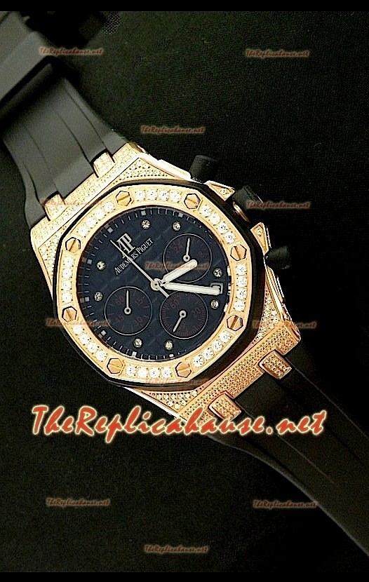 Audemars Piguet Royal Oak Femmes Chronograph Montre en Or Rose