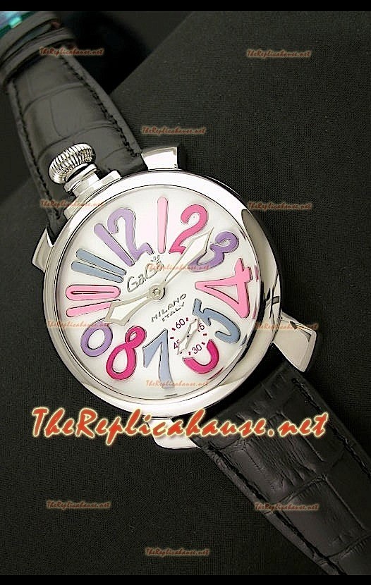 GaGa Milano Manuale Montre en Acier - 48 mm 