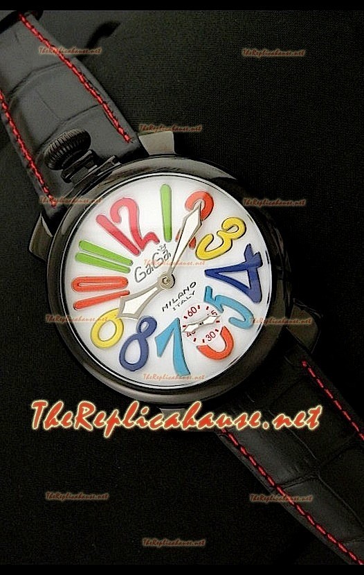 GaGa Milano Manuale Montre avec Boîtier PVD - 48 mm