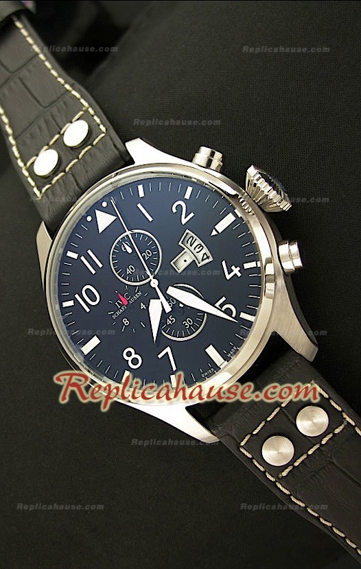 IWC Big Pilot Complications Steel Japanese Montre - 47 mm
