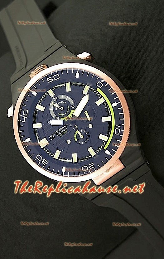 Porsche Design Diver with Rose Gold Plating avec Mouvement à Quartz Japonais 