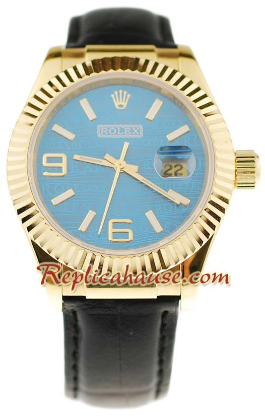 Rolex Datejust Leather Montre Replique - 40MM