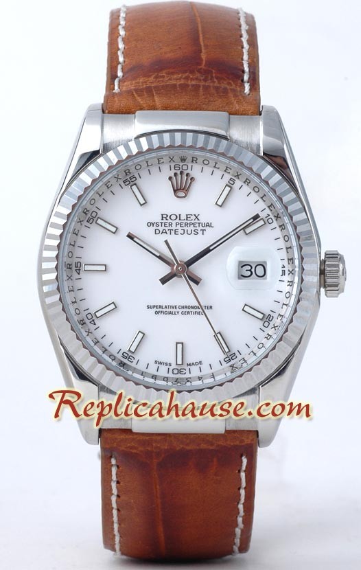 Rolex Replique DateJust - Leather