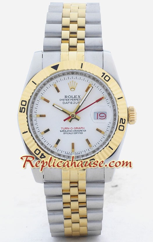 Rolex Replique DateJust - Turn O Graph - Two Tone