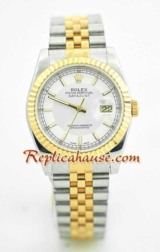 Rolex Replique Datejust Montre - Two Tone
