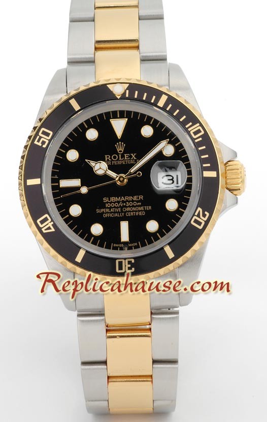 Rolex Replique Submariner Suisse Two Tone Montre