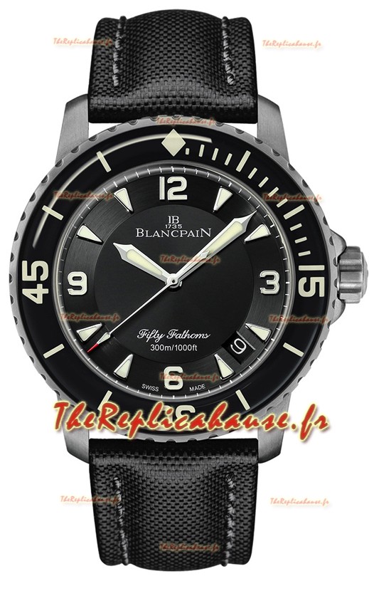 Blancpain Fifty Fathoms Automatique Titanium Edition Montre réplique 1:1 suisse 