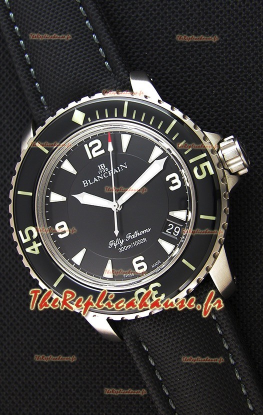 Blancpain Fifty Fathoms - 1:1 Montre Réplique Miroir en Titane