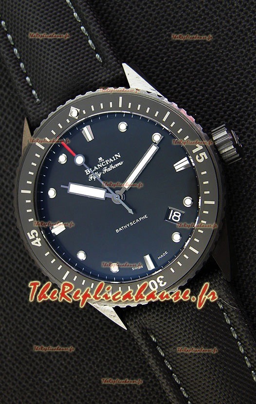 Montre Blancpain Fifty Fathoms BATHYSCAPHE Édition Suisse Réplique conforme à l’identique 1:1 