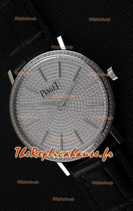Montre Piaget Altiplano G0A36128 Suisse à Quartz avec Cadran diamant pavé Boîtier en acier Réplique