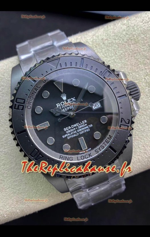 Réplique Suisse de la montre Rolex Sea-Dweller Deepsea Boîtier TITANIUM Miroir 1:1 