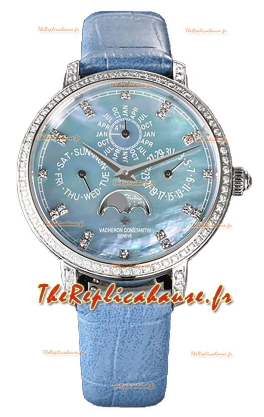 Vacheron Constantin Traditionelle Quantième Perpétuel Plaqué Or Blanc Ultra Fin