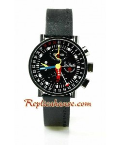 Alain Silberstein Klassik Krono Bauhaus 2 Rubber Strap Montre