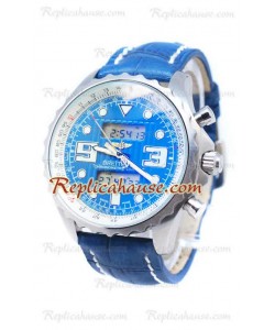 Breitleng Airwolf Raven Japonais Montre en Blue Cadran
