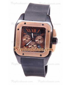 Cartier Santos 100 Carbon Chrono Japonais Montre