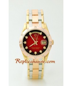 Rolex Replique Day Date Three Tone Montre
