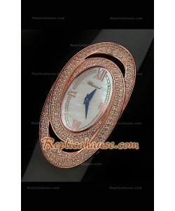 Chopard Xtravagza Rose Gold Femmes Montre avec Bracelet Gris