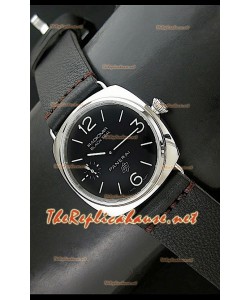Panerai Radiomir Swiss Vintage Style OP Logo Montre – Bracelet Noir