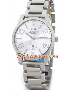 Mont Blanc Replique Timewalker - Silver Dial