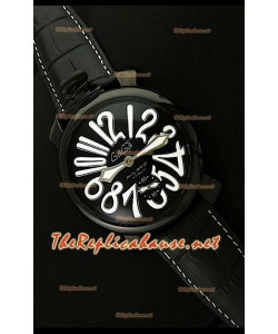 GaGa Milano Manuale Montre avec Boîtier PVD - 48 mm