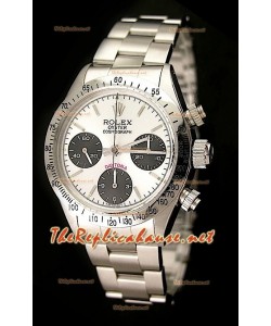 Rolex Cosmograph Daytona Vintage 6265 Swiss Montre avec Cadran Blanc
