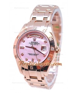 Rolex Day Date Diamond Bezel and Hour Markers Or Rose Montre
