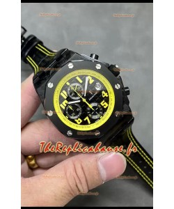 Audemars Piguet Chronographe Royal Oak Offshore Bumble Bee Cadran noir - Boîtier en carbone forgé