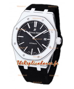 Audemars Piguet Royal Oak Ref.15400 Montre Boîtier Carbone Forgé Cadran Noir Réplique 1:1 