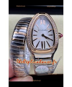 Bvlgari Serpenti Edition Montre boîtier bicolore cadran blanc qualité 1:1