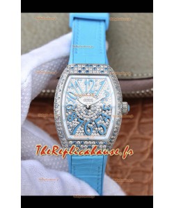 Montre Franck Muller Vanguard Femme 1:1 Réplique Suisse boitier acier de 32 mm de large