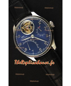 IWC Portugieser Tourbillon Mystere Retrograde cadran bleu UPDATED 2019 Version 
