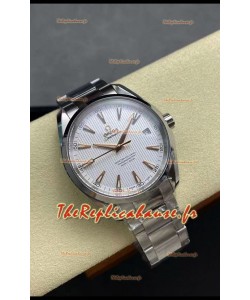 Omega Aqua Terra 150M Cadran Blanc 904L Boîtier Acier Cadran Blanc Réplique miroir 1:1 41MM 