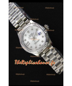 Montre Rolex Datejust Ladies Star Marqueurs d’Heure en Strass Suisse Mouvement CAL.2236 Répliquée à l’identique 1:1