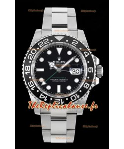 Rolex GMT Masters II 116710LN-78200 Cal.3186 Réplique de Montre Suisse - Ultimate 904L Acier