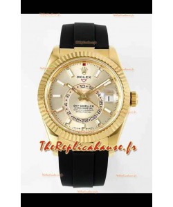 Rolex Sky-Dweller REF# 336935 Montre à cadran or en or jaune 904L Boîtier acier Réplique Montre 1:1 