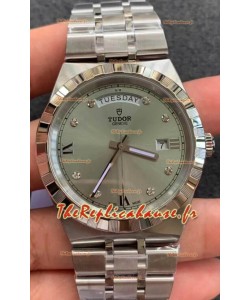 Montre Tudor Royal Edition - Réplique 1:1 en acier - Cadran gris diamants