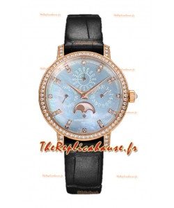 Vacheron Constantin Traditionelle Quantième Perpétuel Or Rose Ultra Fin Réplique Suisse 