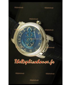Montre japonaise Ulysse Nardin Dual Escapement avec cadran bleu et noir