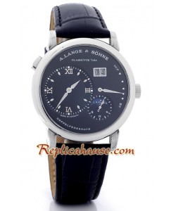 A. Lange & Sohne Lange 1 MoonPhase Leather Montre