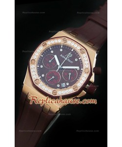 Audemars Piguet Royal Oak Offshore Femme Alinghi Maroon Montre - 38 mm